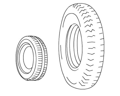 Download Small And Big Car Tire Coloring Pages : Best Place to Color