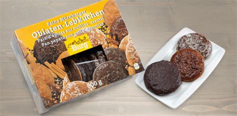 The snowy landscapes, the decorations one of germany's most famous christmas treats (and one of my personal favorites), is elisenlebkuchen, and that's the german lebkuchen. Burg Feine Nürnberger Oblaten-Lebkuchen von Hofer