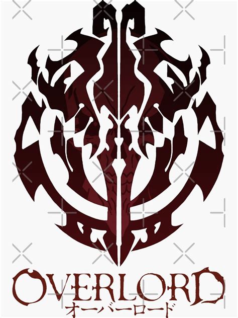 Anime Overlord Ainz Ooal Gown Crest Sticker For Sale By Crtswerks