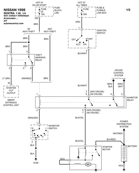 Diagrama De Nissan Sentra 98