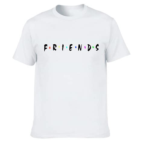S Funny Friends T Shirts Letter Short Sleeve Graphic Tees Tops Kinihax