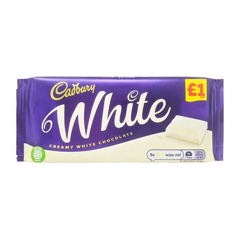 Cadbury White Chocolate 90g Blightys British Store