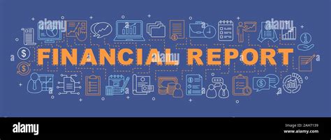 Financial Report Word Concepts Banner Budget Planning Financing And