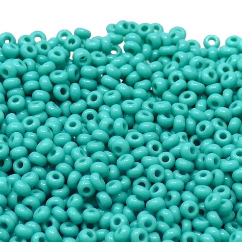 Preciosa Seed Beads 80 Opaque Turquoise 20g Beads And Beading