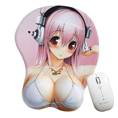 Sublimation Silicone Gel Custom D Anime Mouse Pad Anime Gaming Breast Rubber Mouse Pad Computer