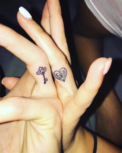 61 impressive lock and key tattoos one of the most appealing and unique kind of tattoo designs the design of the lock and key tattoo is small enough making it fit perfectly in the hand where its worn. 50 Eye-Catching Finger Tattoos That Women Just Can't Say ...