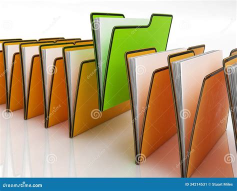 Files Meaning Organizing And Paperwork Stock Illustration