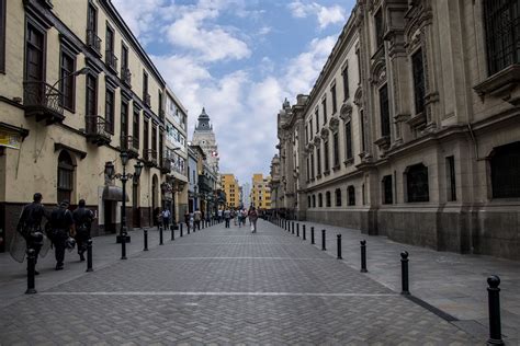 Calles De Centro De Lima Perú Street View Street Background