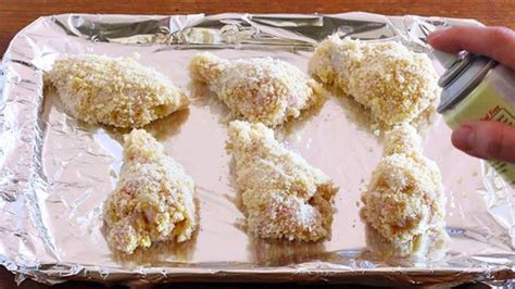 Oven Baked Parmesan And Panko Crusted Chicken Drumsticks