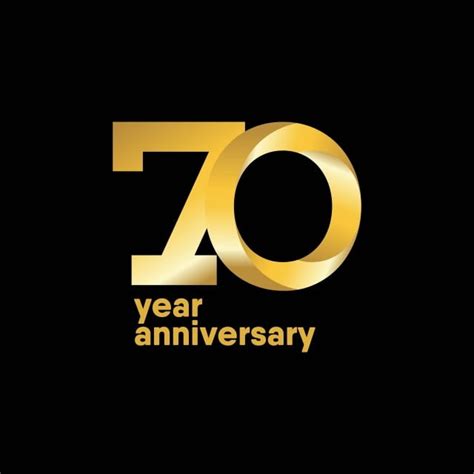 70 Anniversary Vector Png Images 70 Year Anniversary Vector Template