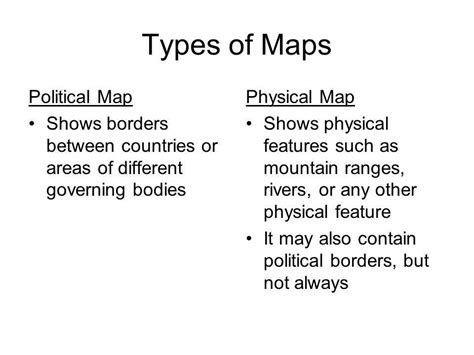 Differentiate Between Physical Map And Political Map