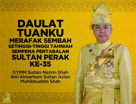 share ini 10 fakta menarik tentang biodata sultan perak iaitu sultan nazrin shah. Biodata Sultan Perak ke 35 - Sultan Dr. Nazrin Muizzuddin Shah