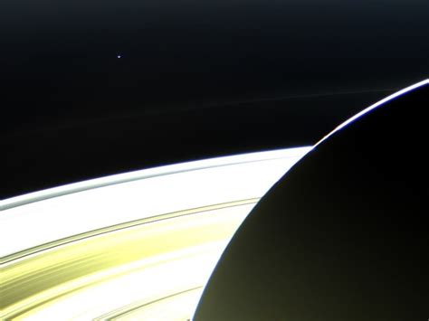 Did You Smile For The Camera Earth Glitters In A New View From Saturn