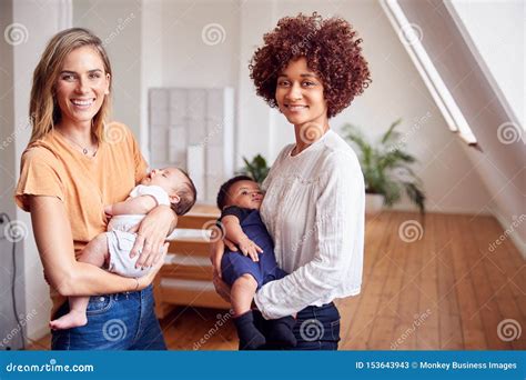 Newborn Babies Together With Their Mother Royalty Free Stock Photo