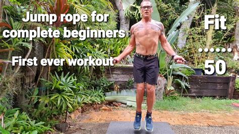 My First Jump Rope Workout For Complete Beginners Follow Along Fit