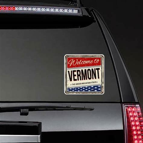 Welcome To Vermont Sign Sticker