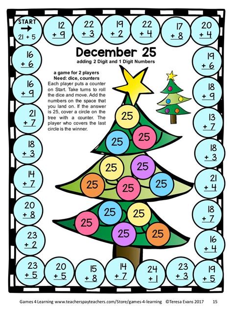 Fun Christmas Math Activities Worksheets Games Brain Teasers And Boom