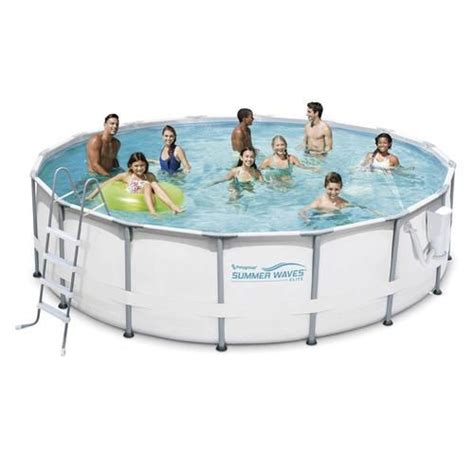 Polygroup® Summer Waves Elite® 16 X 48 Frame Pool Set Above Ground