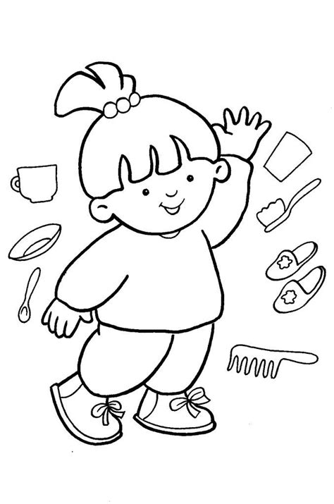 Preschoolers Coloring Pages Of The Human Body Coloring Home