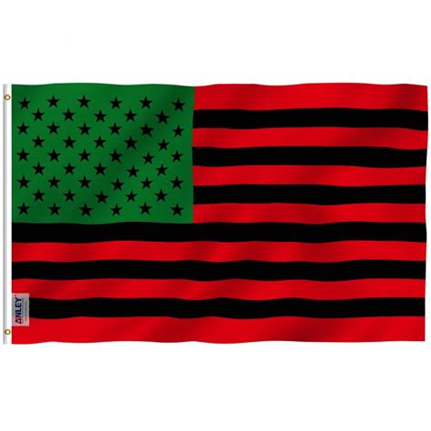 Fly Breeze 3x5 Foot Afro American Flag Anley Flags
