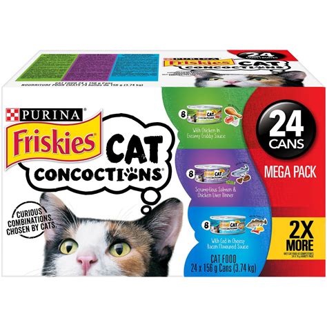 Save on pet supplies, pet medications, and pet meds. Friskies Cat Concoctions Variety Pack Cat Food | Walmart ...