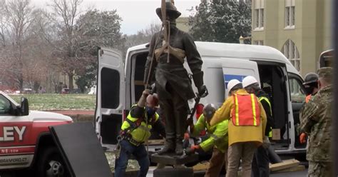 Virginia Military Institute Removes Statue Of Confederate General