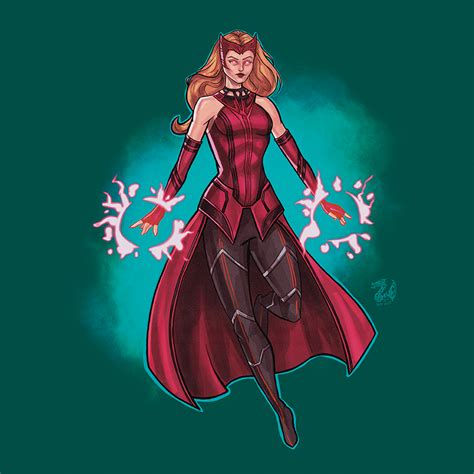 Scarlet Witch Marvel Month By Emaginationstudios On Deviantart