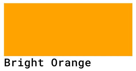 Bright Orange Color Codes The Hex Rgb And Cmyk Values That You Need