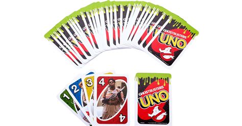 The classic card game uno now in a giant size! UNO Ghostbusters Edition Card Game - Fabulessly Frugal