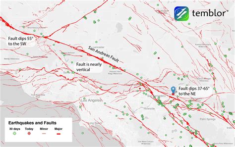 Los Angeles Earthquake Fault Map