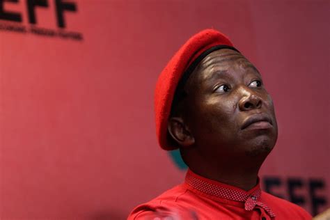 Leader of the eff julius malema image: Julius Malema warns of war if land issue not resolved
