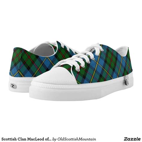 Scottish Clan Macleod Of Harris And Dunvegan Tartan Low Top Sneakers