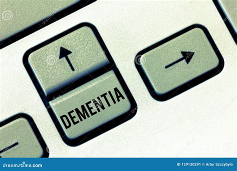 Handwriting Text Dementia Concept Meaning Impairment In Memory Loss Of