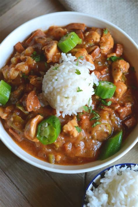Super Easy Chicken And Sausage Gumbo Good In The Simple