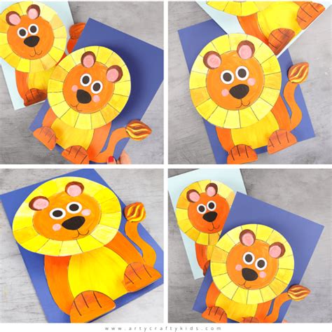 3d Paper Lion Craft Arty Crafty Kids