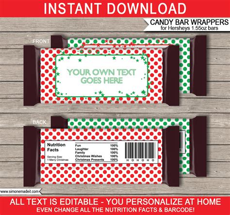 Printable Candy Wrapper Athomegagas
