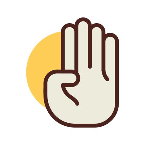 Four Fingers Free Gestures Icons