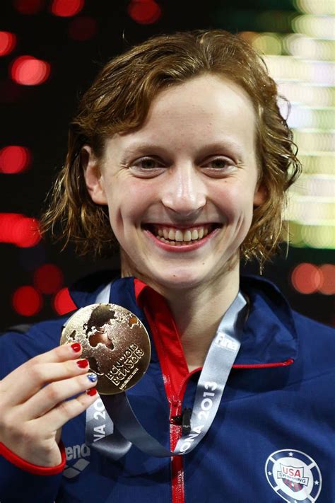 Katie ledecky winds up to throw the first pitch while on the mound before the washington nationals game at nationals park on wednesday (august 24) in washington, d.c. Katie Ledecky destroys 1500m fress world record | London ...