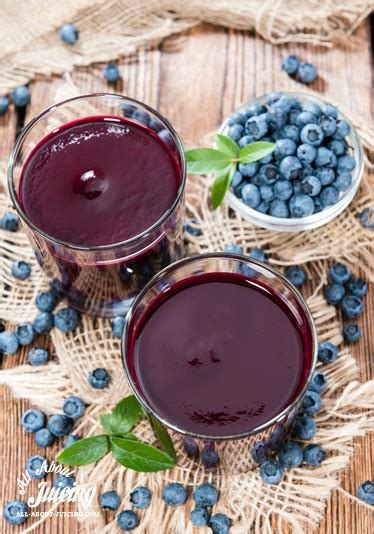 Blueberry Juice Juicing Blueberries