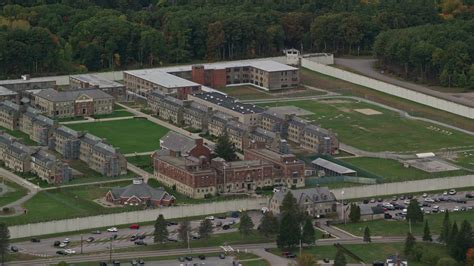 55k Stock Footage Aerial Video Of Massachusetts Correctional