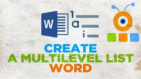 How To Create A Multilevel List In Word 2019 Youtube