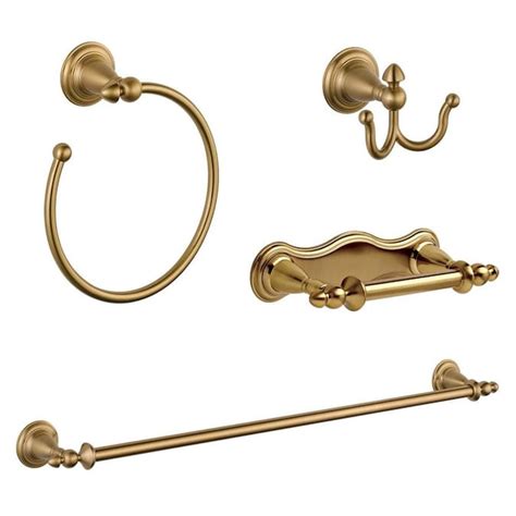 Oil scoured bronze restroom fixture is a perfect decision that mirrors your flawless taste. DELTA 4-Piece Victorian Champagne Bronze Decorative ...