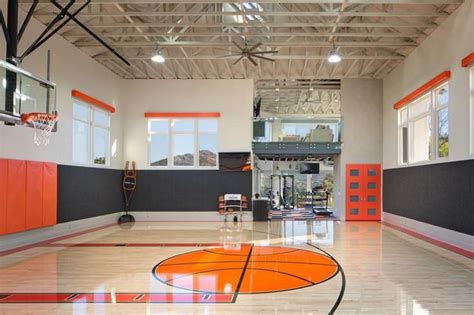 Ultimate Game Room Home Basketball Court Indoor Basketball Court