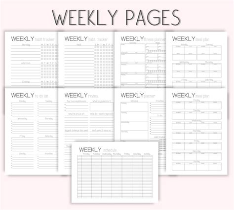 2023 Planner Printable Daily Planner Weekly Planner Monthly Etsy