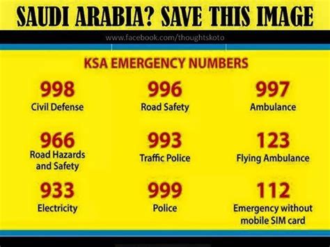 Emergency Numbers Ksa Fajrikha Blog
