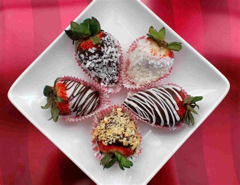 Homemade Gourmet Chocolate Dipped And Covered Strawberries For Valentine