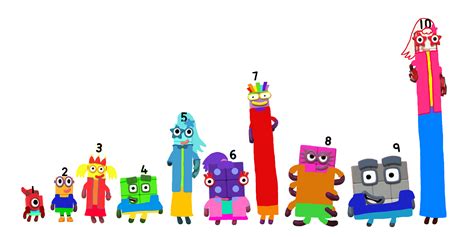 Numberblocks 1 10 Summer Outfits By Alexiscurry On Deviantart