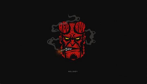 Hellboy Superhéroe Minimalista Fondo De Pantalla 4k Hd Id10390