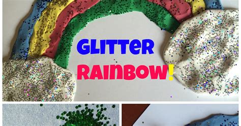 Mini Monets And Mommies Glitter Rainbows Kids Clay Art Activity