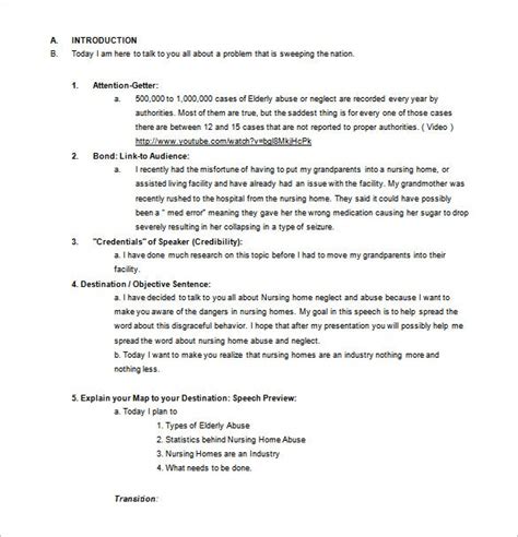 In the persuasive speech outline example on this page i've chosen to use the classic 5 step structural pattern called monroe's motivated sequence. 4+ Persuasive Speech Outline Templates - PDF, DOC | Free ...